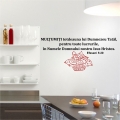 Sticker mare perete, Multumiti totdeauna...